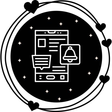 Bildirimleri Zorla Dengelenmiş Düz Modern Tasarım Elementi