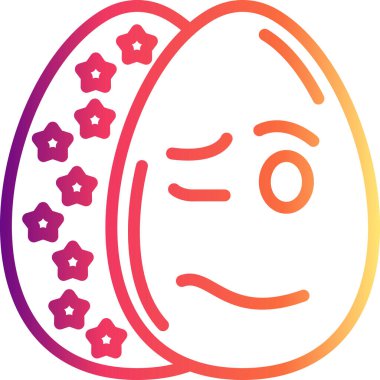 Paskalya Sersemletici Yumurta Sofistike Özel Arayüz Tasarım Elemanı