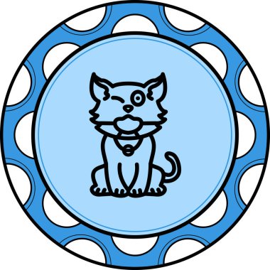 Maskeli Kedi Modern Düz Tasarım Özelliği