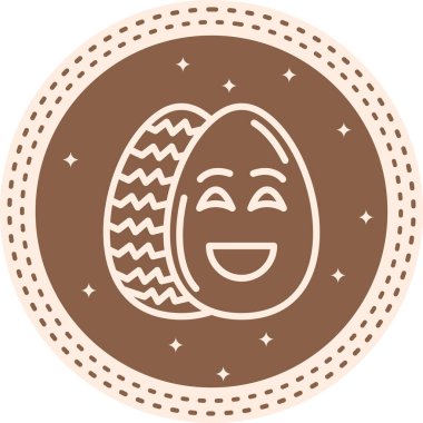 Mutlu Paskalya Yumurtası Dengeli Profesyonel Markalaşma Grafik Sembolü