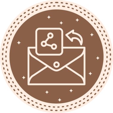 E- posta Paylaşım Modern Düz Tasarım Özelliği