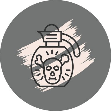 Silah Tehlike Bombası Dengeli Profesyonel Düz Sanat Düzeni