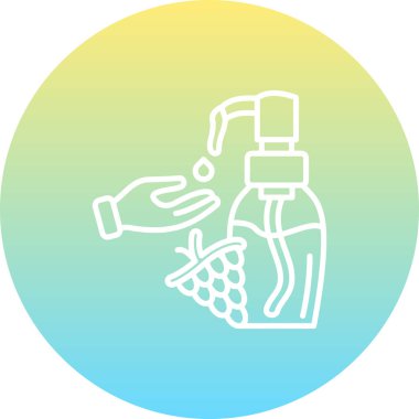 Üzüm Tohumu Yağı Yaratıcı Modern Düz Vektör Tasarımı