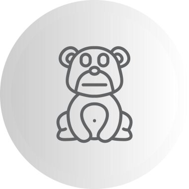 Tarafsız Ayı Zarif Minimum Dijital Tasarım Özelliği