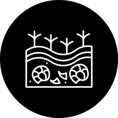 Yeraltı Spiral Fosil Yaratıcı Yüksek Çözünürlüklü Grafik Elementi