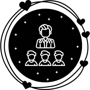 Tıbbi Ekip Dengeli Profesyonel Düz Sanat Düzeni