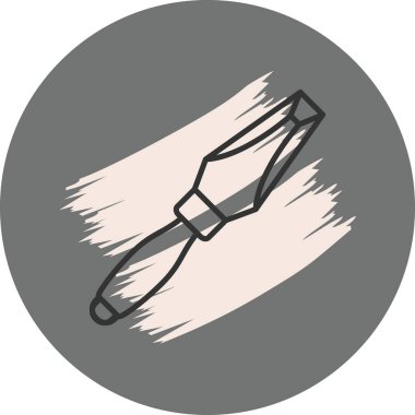 Ahşap Keski Yenilikçi Düz Ürün Tasarım Sembolü