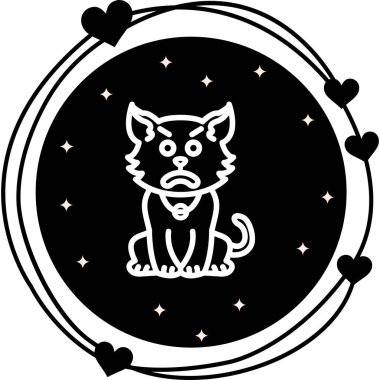 Kızgın Kedi Yaratıcı Modern Düz Vektör Tasarımı