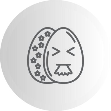 Paskalya Kusan Yumurta Stili Temiz Ürün Tasarımı Nesnesi