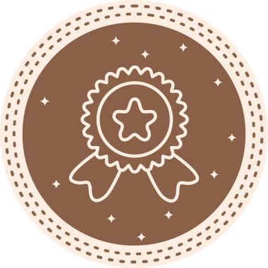 Yıldız Rozeti Seçkin Markalı Vektör Varlığı