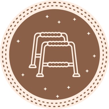 Walker Minimum Düz Kullanıcı Deneyimi Sembolü