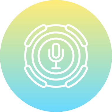 Mikrofon Eşsiz Soyut Markalaştırma Grafiksel ŞekliName