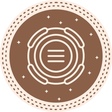 Menü Stili Özel Vektör Tasarımı Varlığı