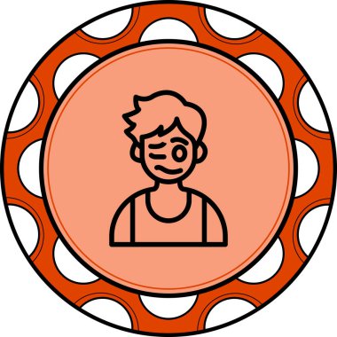 Sersem Çocuk Şık Dijital Tasarım Sembolü