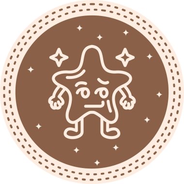 Smirk Yıldızı Gelişmiş İşlevsel Web Arayüzü Sembolü