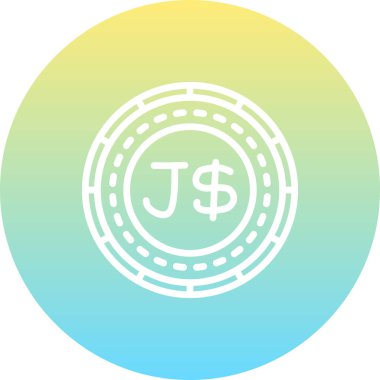 Para simgesinin vektör illüstrasyonu