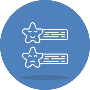 vektör yıldızlar simge illüstrasyonu