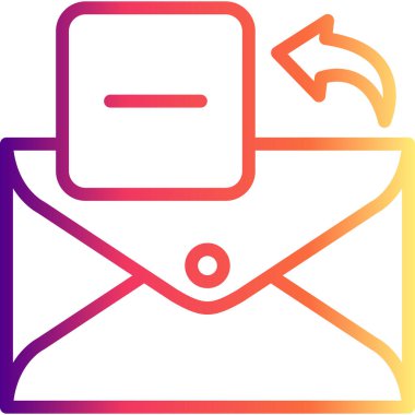 ileti ikonu vektör illüstrasyonu