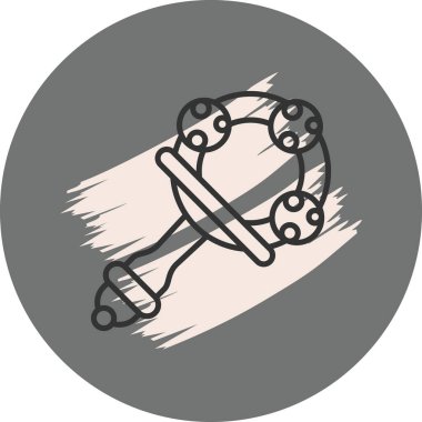 Oyuncak bebek. Basit simge vektör illüstrasyonu