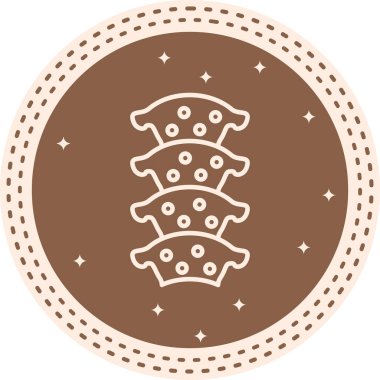 Bir noel simgesinin vektör illüstrasyonu