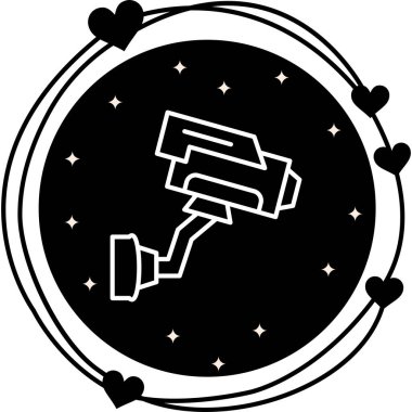 Aşk kalp ikonu vektör illüstrasyonu