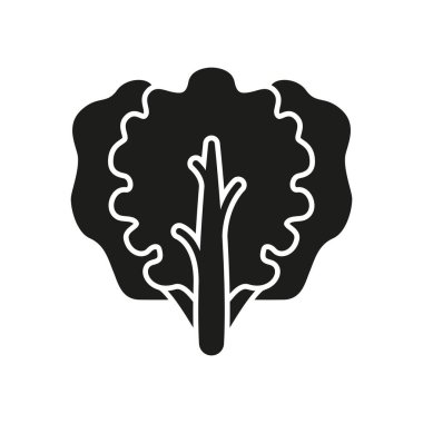 Kale simgesi taze yapraklı sebzeleri temsil ediyor, sağlığı, beslenmeyi ve organik yaşam tarzını sembolize ediyor..