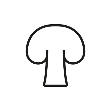 Mantar ikonu modern tasarımda mantarları, doğayı ve sağlıklı yiyecekleri sembolize eder..