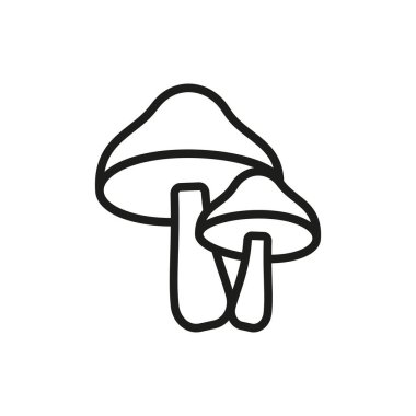 Mantar ikonu modern tasarımda mantarları, doğayı ve sağlıklı yiyecekleri sembolize eder..