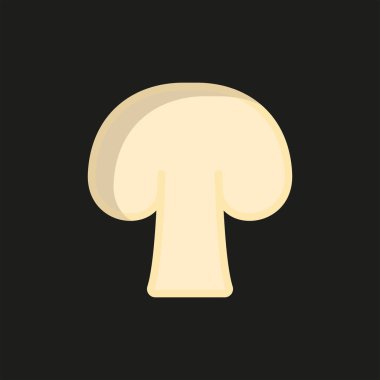 Mantar ikonu modern tasarımda mantarları, doğayı ve sağlıklı yiyecekleri sembolize eder..