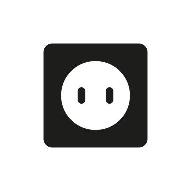 Aygıtlar için elektrik, priz ve güvenli güç bağlantısını sembolize eden soket simgesi.