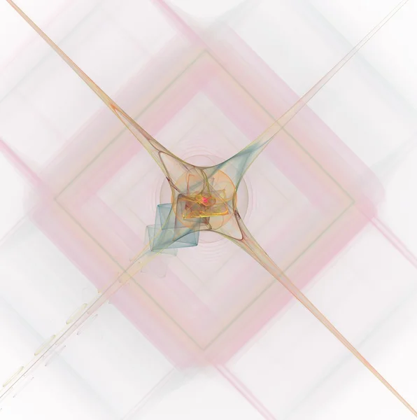 Абстрактный фрактальный красочный фон с симметричными прямыми — стоковое фото