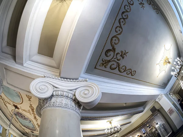 Columns Balcony Opera Ballet Theater Capitals Columns Decorated Ionic Style — Stock Photo, Image