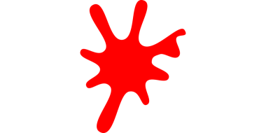 Siyah zemin üzerine kırmızı boya su sıçramalarına