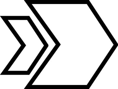 ok yönü ok simgesi ana hat biçiminde