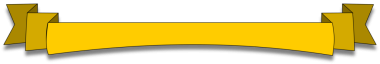 Grafik tasarım projelerinde metin, başlık veya etiketlerin gösterilmesine uygun dekoratif bir çerçeve oluşturarak, her iki tarafında katlanmış uçları olan yatay, düz stil bir altın kurdele afişi.