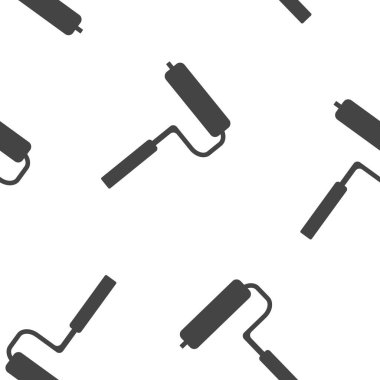 Beyaz bir arkaplanda vektör simgesi resim silindirsiz silindirsiz desen. Kolayca düzenlemek için katmanlar gruplandırıldı. Tasarımın için.