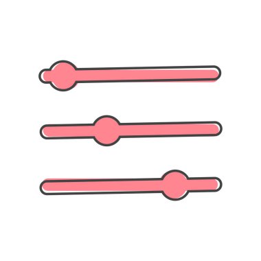 Beyaz izole arkaplana simge çizgi film biçimi ayarlanıyor. Kolayca düzenlemek için katmanlar gruplandırıldı. Tasarımın için..