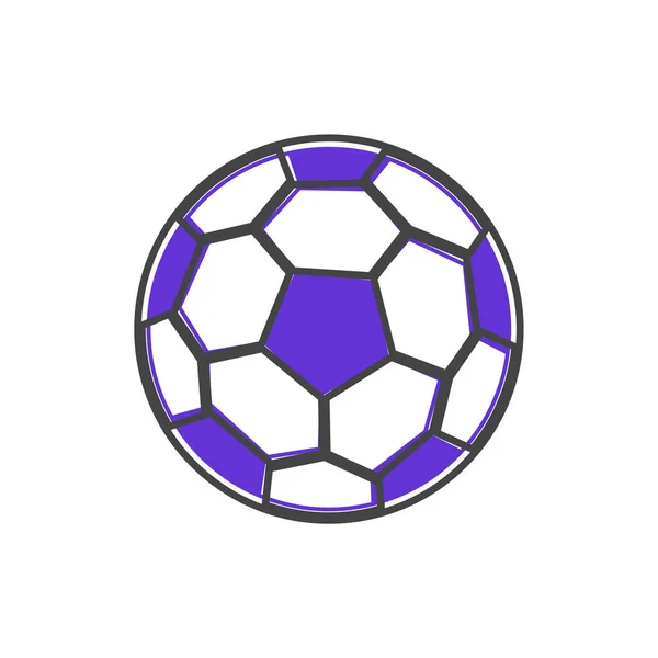 Vector Icono Pelota Fútbol Icono Gol Sobre Fondo Blanco Aislado — Vector de stock