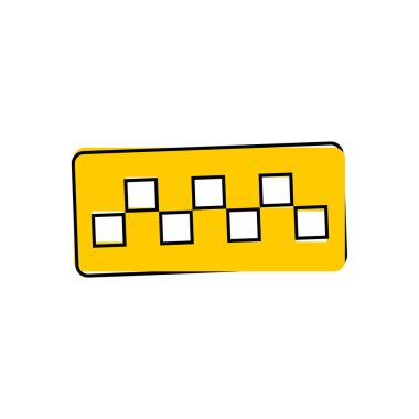 İzole edilmiş beyaz arkaplan üzerinde taksi kontrolörleri vektör karikatür biçimi. Katmanlar kolay düzenleme için gruplandırıldı. Tasarımın için..