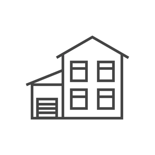 Icona Del Vettore Della Casa Home Simbolo Sfondo Bianco Isolato — Vettoriale Stock