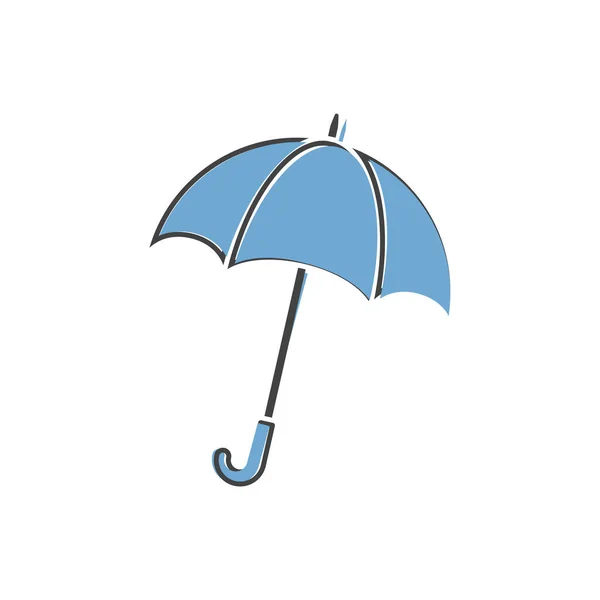 Paraguas Imagen Vectorial Vector Icono Paraguas Protección Contra Lluvia Estilo — Vector de stock