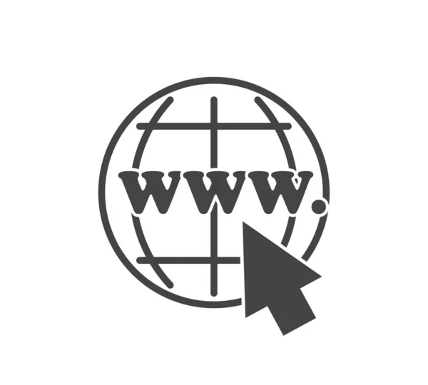 Webová Ikona Bílém Izolovaném Pozadí Vrstvy Seskupené Pro Snadnou Úpravu — Stockový vektor