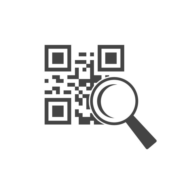 Vector qrr code on white isolated background. Layers grouped for easy editing illustration. For your design.