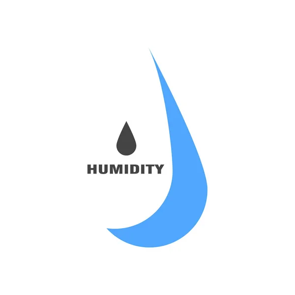 Humidity Vector Icon White Isolated Background Layers Grouped Easy Editing — Stock Vector