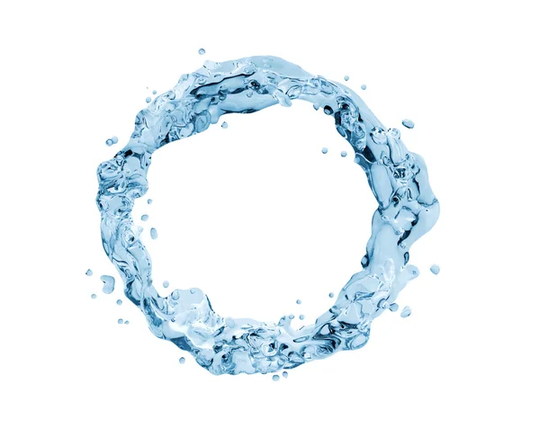 Rozbryzgi wody wir, pierścieniem wodnym — Zdjęcie stockowe