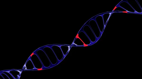 DNA molecule, the concept of artificial intelligence — Stock Photo, Image