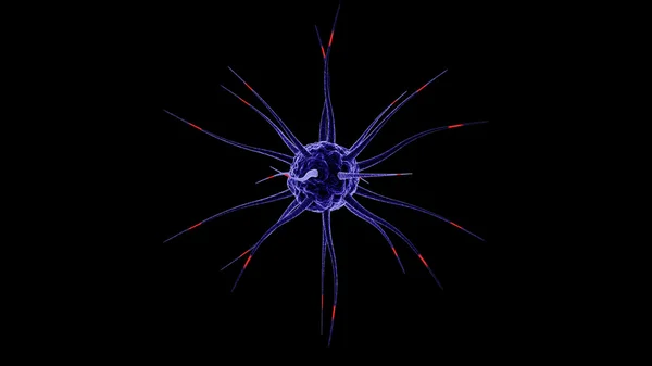 Neuronális sejteket, 3D-s illusztráció — Stock Fotó