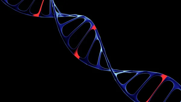 Cząsteczki DNA, koncepcję sztucznej inteligencji — Zdjęcie stockowe