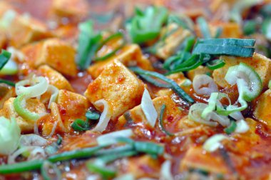 Soya peyniri ile baharatlı