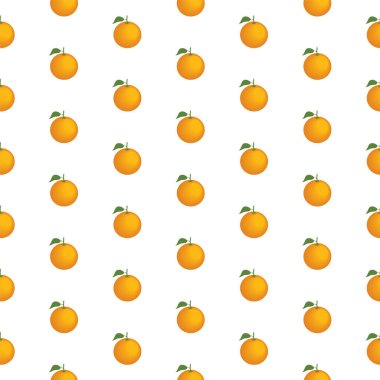 Kusursuz turuncu desenli beyaz arkaplan